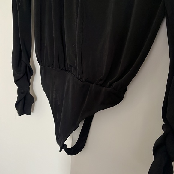 Free People Black V neck Bodysuit - Picture 6 of 12